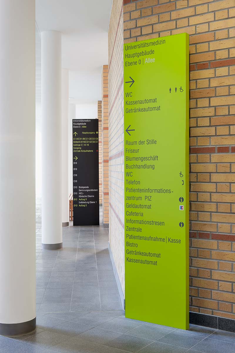 Beate Kling GmbH - Informations-, Leit- und Orientierungssystem für das Universitätsklinikum Greifswald, Bild 9